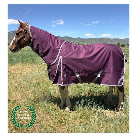 Jacks Boreas Purple Turnout Blanket, Reflective Stripes 80" 4298-80